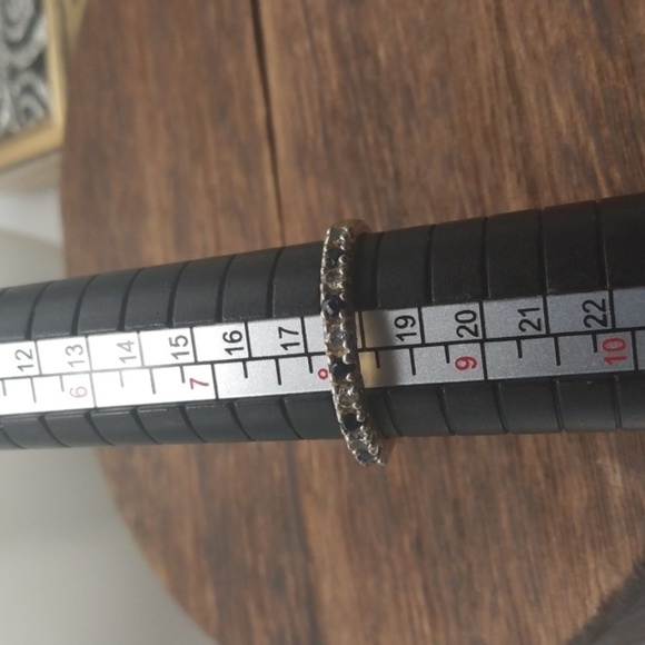 Emerald crystal wreath ring size 8 R266 - Picture 2 of 3